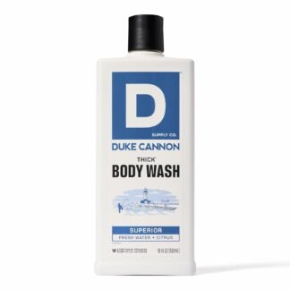 Duke Cannon Supply Co. Thick High Viscosity Body Wash – 3X Thicker, Plant-Based, Mineral-Enriched for Men – Men’s Body Scrub – Superior