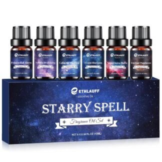 Essential Oil Blends, Starry Spell Essential Oil Set for Diffusers for Home, Humidifiers, Candle Making, Magical Aromatherapy Blends - Stress Relief, Calm Mind, Relax, Meditate,...