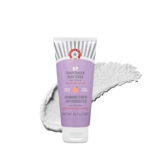 First Aid Beauty - KP Bump Eraser Body Scrub with 10% AHA, Keratosis Pilaris Exfoliator with Glycolic and Lactic acids, Helps Reduce Chicken Skin Bumps, Safe for Sensitive Skin,...