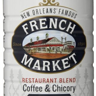 French Market Coffee & Chicory Restaurant Blend Medium-Dark Roast Ground Coffee, 12oz Can (Pack of 1)