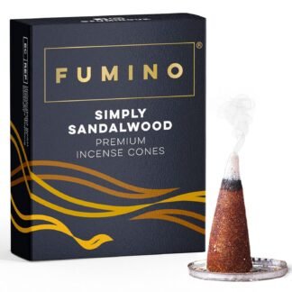 Fumino® Simply Sandalwood Fresh Incense Cones 20 per Box Masala Agarbatti Joss Scent Fragrance for Relaxation and Meditation Home and House Décor - lunas-mystic-emporium.com Fumino® Simply Sandalwood Fresh Incense Cones 20 per Box Masala Agarbatti Joss Scent Fragrance for Relaxation and Meditation, Home and House Décor