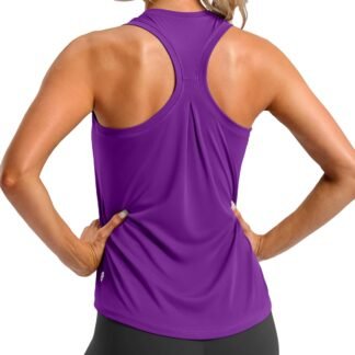 G Gradual Women's Workout Tank Tops Racerback Athletic Yoga Tops Loose Fit Sleeveless Running Gym Sports Shirts for Women