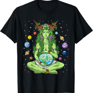 Gaia Mother Earth Greek Goddess Pagan Hippie Nature Witchy T-Shirt - lunas-mystic-emporium.com Gaia Mother Earth Greek Goddess Pagan Hippie Nature Witchy T-Shirt