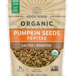 Good Sense Roasted Salted Organic Pumpkin Seeds, 6 Ounce