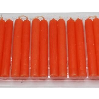 Govinda - 4 Inch Mini Ritual Chime Spell Candles - Orange - Pack of 20