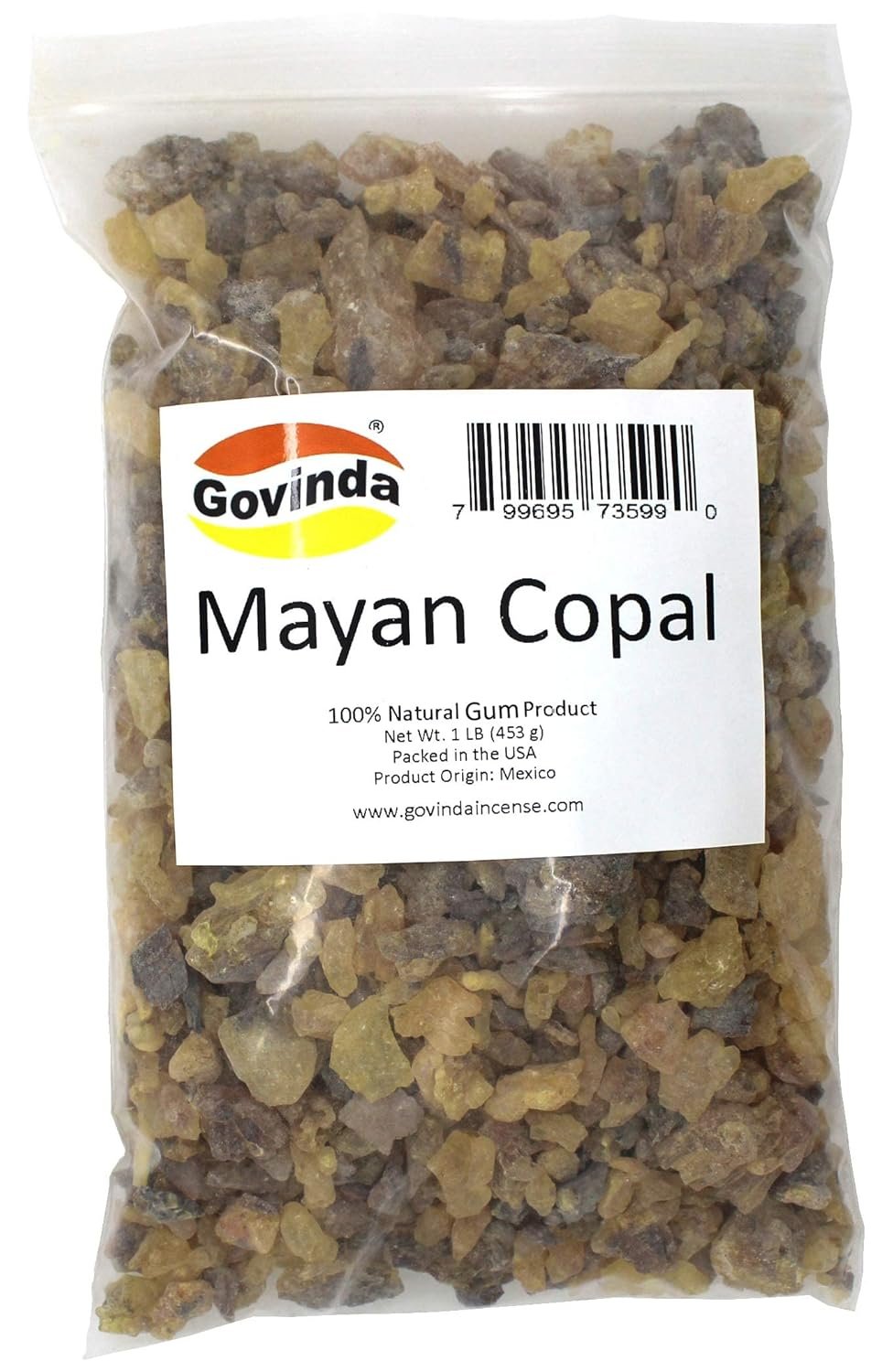 Govinda - Copal Gold Incense Gum Tree Sap1 lb - lunas-mystic-emporium.com Govinda - Copal (Gold) Incense Gum Tree Sap1 lb