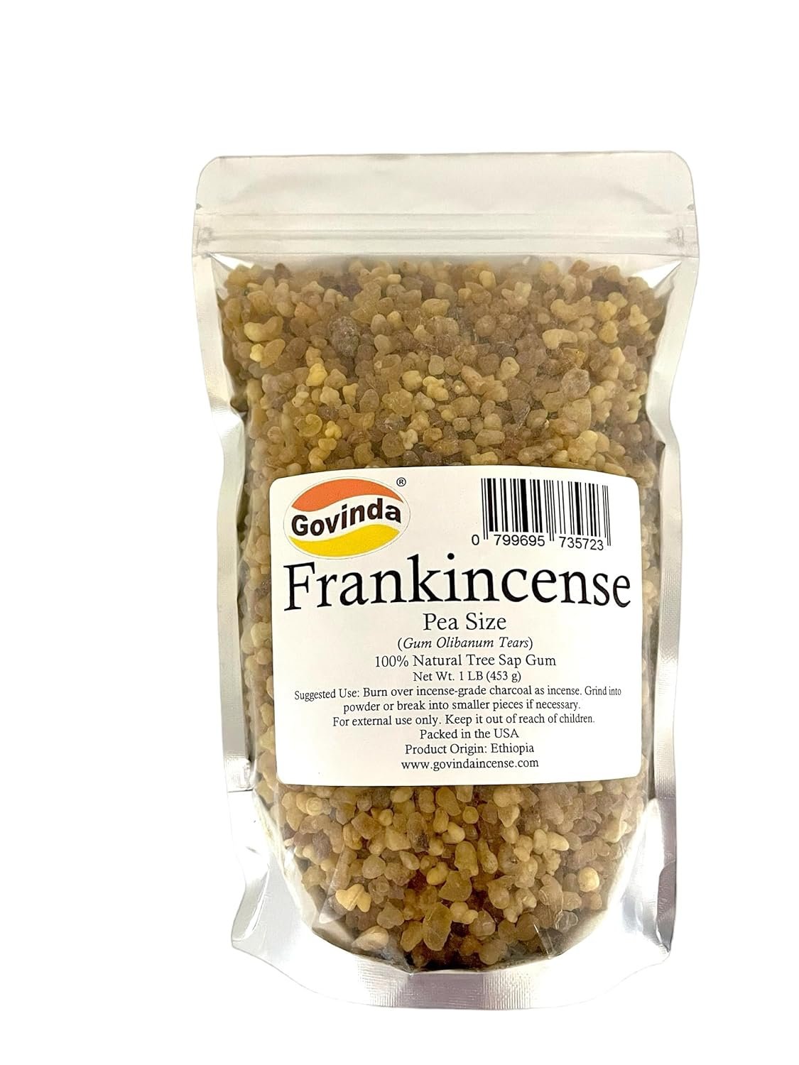 Govinda Frankincense Natural Tree Sap Gum Pea Size 1 lb - lunas-mystic-emporium.com Govinda Frankincense Natural Tree Sap Gum Pea Size 1 lb
