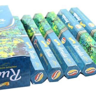 Govinda Incense - 120 Incense Sticks, Premium Incense, Masala Coated (Ruda)