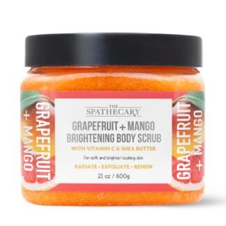 Grapefruit + Mango Brightening Body Scrub, 21 oz, Ultra Hydrating and Exfoliating Scrub for Nourishing Essential Body Care