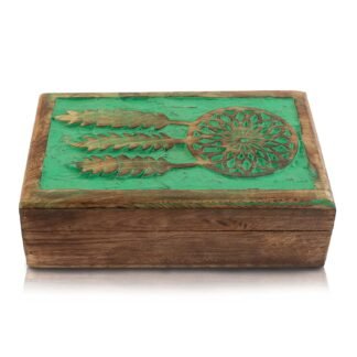 Great Birthday Gift Ideas Handmade Decorative Wooden Dream Catcher Jewelry Box Jewelry Organizer Keepsake Box Treasure Chest Trinket Holder Watch Box Storage Box Gifts Women...