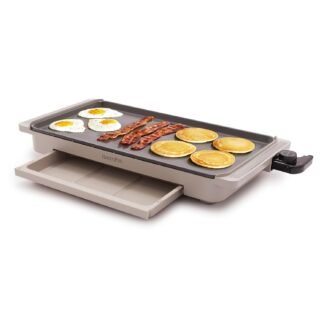 GreenPan Advanced 10.5”x 20” Electric Griddle with Warming Drawer, Healthy Ceramic Nonstick PFAS-Free Coating, Temperature Control, Easy and Versatile Countertop Meals,...