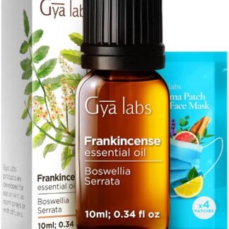 Gya Labs Frankincense Essential Oil - 0.34 Fl Oz - for Hair, Skin, Diffuser, Aromatherapy & DIY Candle Making Scent