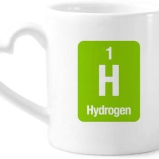 H Hydrogen Chemical Element Science Mug Coffee Ceramic Drinkware Glass Heart Cup