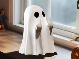 Halloween Ghost Figurine Cute Statue Ghost Decor Spooky Resin Statue Best Gifts for Anniversary Weddings New Year Tabletop Decoration,Halloween Decor Indoor