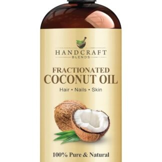 Handcraft Blends Fractionated Coconut Oil - 16 Fl Oz - 100% Pure and Natural - Premium Grade Carrier Oil for Skin, Hair and Body - Massage - Hair Tonic