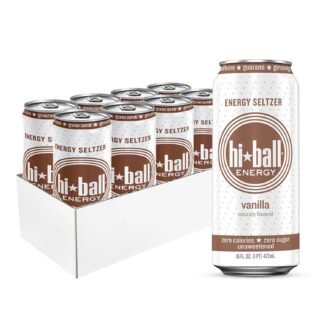 Hiball Energy, Energy Water Sparkling Vanilla, 16 Fl Oz, 8 Pack