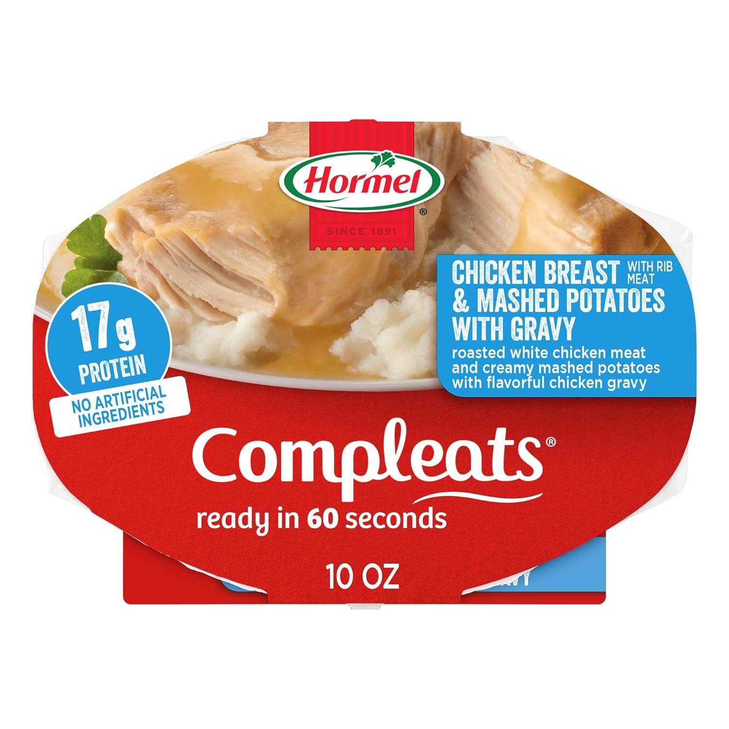 HORMEL COMPLEATS Chicken Breast Mashed Potatoes With Gravy Microwave Tray 10 oz Pack of 6 - lunas-mystic-emporium.com HORMEL COMPLEATS Chicken Breast & Mashed Potatoes With Gravy Microwave Tray, 10 oz (Pack of 6)