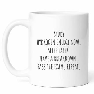 Hydrogen Energy Student Mug - Renewable Advocate Coffee Cup - Classmate Funny Gift From Friends - Clean Tea Mugs - Sustainable Cups - 11 Oz Ceramic Gifts For Future...
