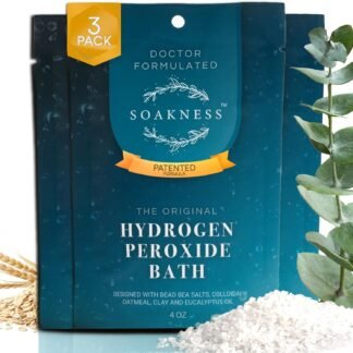 Hydrogen Peroxide Epsom Salt Bath Soak - USA-Made – Patented Bath Salts, Muscle Recovery, & Skin Detoxification – Magnesium Salts for Bathing - Doctor Formulated Pure Epsom Salt...