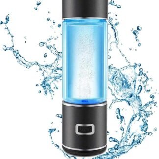 Hydrogen Rich Water Bottle, Portable Thermostatic Cup Chargeable Intelligent Water Kettle 420ml High Borosilicate Glass Cup Travel Mugs