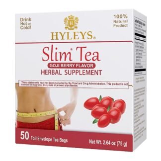 Hyleys Slim Tea Weight Loss Herbal Supplement with Goji Berry - Cleanse and Detox - 50 Tea Bags (6 Pack)