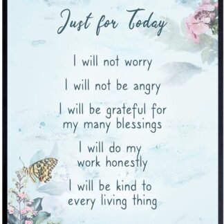 Inspirational Motivational Quotes Poster - Zen Buddhism New Age Wall Art Decor - Meditation Gift for Buddhist, Yoga Teacher, Women - Reiki Gratitude Picture Print for Spa Decor,...