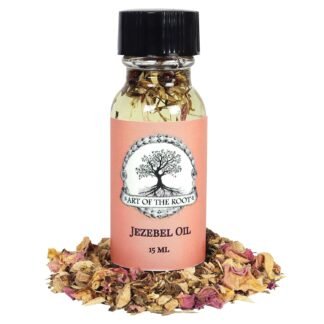 Jezebel Oil by Art of the Root | Handmade with Herbs & Essential Oils | Conjure, Wiccan, Pagan, & Magick | Attraction, Love, Wealthy Men, Business Success