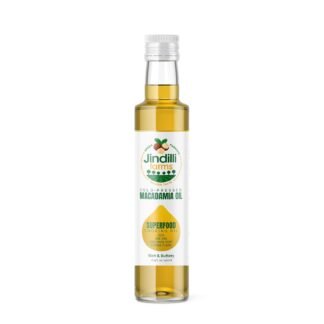 Jindilli Farms Macadamia Nut Cooking Oil- Australian Pure Cold Pressed Oil, Unrefined, Natural, High Smoke Point for Frying, Non GMO, Vegan, Keto Friendly and Gluten Free (16.9...