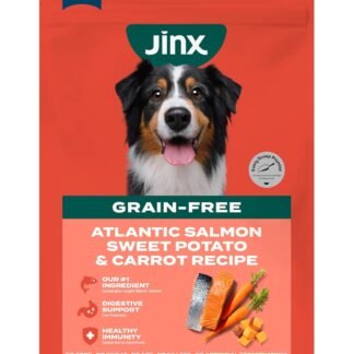 Jinx Premium Grain-Free Dry Dog Food, for All Lifestages - Real Salmon, Sweet Potato & Carrot Puppy Kibble with Superfoods for Immune Support & Probiotics for Digestive Support...