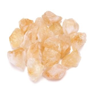 Jovivi Bulk Natural Citrine Healing Crystals Rough Stone Large 1" Raw Rock Crystals for Tumbling, Cabbing, Decoration, Wire Wrapping, Wicca & Reiki - 0.5 lb
