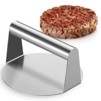 Joyfair 5.5 Inch Smash Burger Press, Stainless Steel Hamburger Smasher Tool Patty Maker for Flattop Griddle, Grill Presses Accessories for Bacon, Meat, Steak, Sandwich, Heavy...