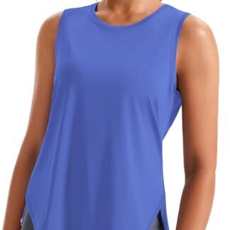 JOYSPELS Ice Silk Workout Tank Tops for Women Cool-Dry Sleeveless Loose Fit Yoga Shirts Athletic