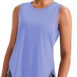 JOYSPELS Ice Silk Workout Tank Tops for Women Cool-Dry Sleeveless Loose Fit Yoga Shirts Athletic