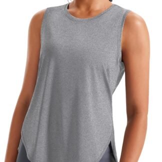 JOYSPELS Ice Silk Workout Tank Tops for Women Cool-Dry Sleeveless Loose Fit Yoga Shirts Athletic