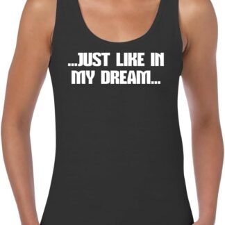 ...Just Like in My Dream... - Women's Soft Cotton Tank Top CP05 Black