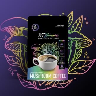 Just MOVE Mushroom Coffee, Organic Arabica Coffee Made With 5 Super Mushrooms, Lions Mane, King, Trumpet, Cordyceps, Shiitake, Chaga, Destress, Increase Focus, Gut Health,...