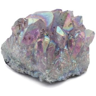 KALIFANO Angel Aura Amethyst Geode – Titanium-Bonded High-Energy Amatista for Reiki, Wicca, Crystal Decor & Metaphysical Gifts – Natural Crystals and Healing Stones (Family Owned)