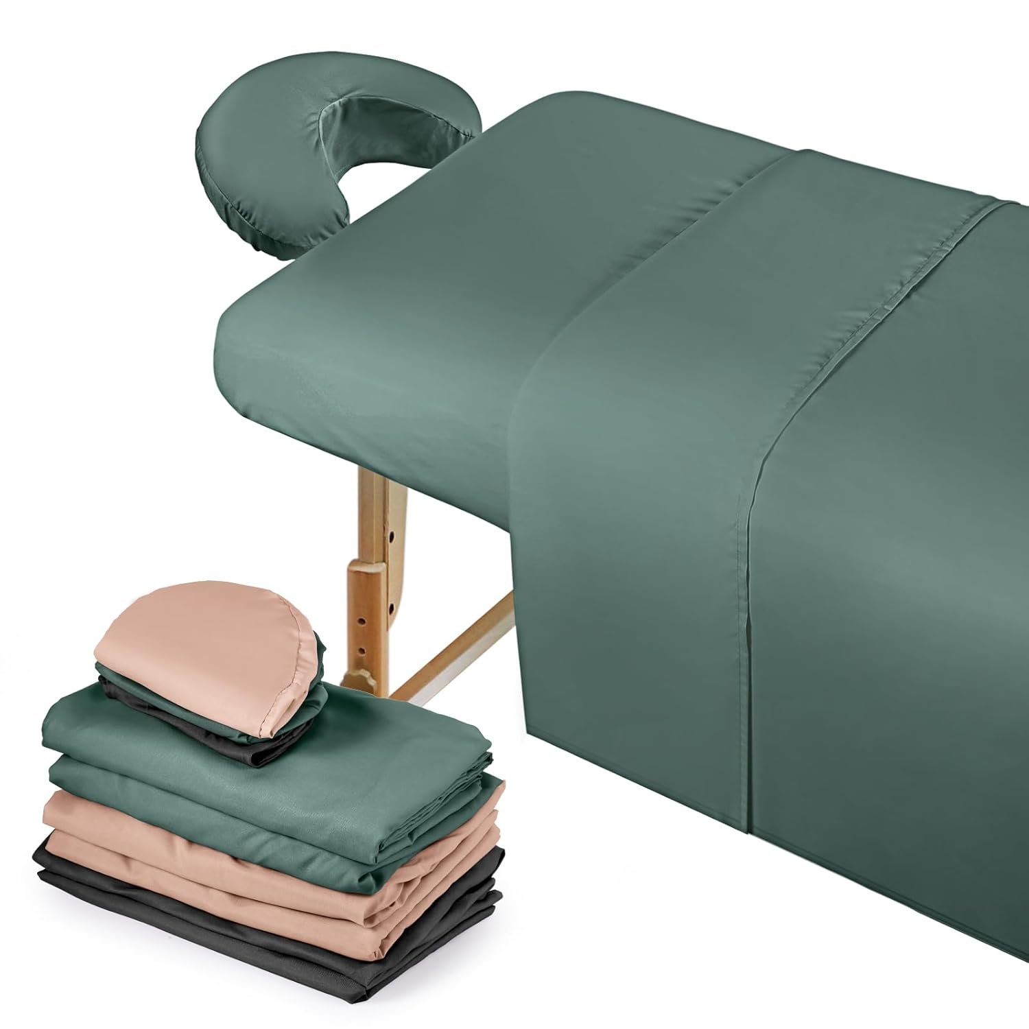 Kinlop 3 Sets Microfiber Massage Table Sheet Set 3 Colors 3 Piece Set Includes Massage Flat Sheet Fitted Sheet and Massage Face Rest Cover Stain Wrinkle-ResistantPink Gray - lunas-mystic-emporium.com Kinlop 3 Sets Microfiber Massage Table Sheet Set 3 Colors 3 Piece Set Includes Massage Flat Sheet Fitted Sheet and Massage Face Rest Cover Stain Wrinkle-Resistant(Pink, Gray,...