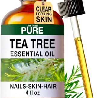 KUKKA Tea Tree Essential Oils - 4 Fl Oz - for Hair, Skin, Diffuser, Aromatherapy & DIY Soap Making Scent