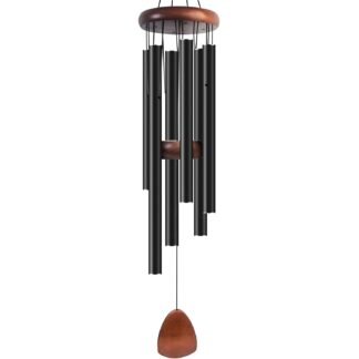 Large Aluminium Wind Chimes 37 Inches to Create a Zen Atmosphere Suitable for Outdoor Garden Patio Decoration Classic Black Wind Chimes with Wind Catcher Suitable as A Gift - lunas-mystic-emporium.com Large Aluminium Wind Chimes 37" Inches to Create a Zen Atmosphere Suitable for Outdoor, Garden, Patio Decoration. Classic Black Wind Chimes with Wind Catcher Suitable as A Gift...