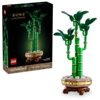 LEGO Botanicals Lucky Bamboo Building Set - Artificial Plant for Indoor Home Décor, Adults Ages 18+ - Fake Plant Decoration for Table, Desk, Office - Gift for Birthdays - 10344