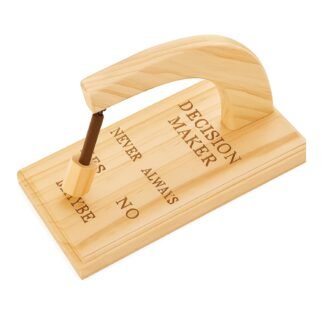 Magnetic Pendulum Decision Maker, Wooden Swinging Sticks Pendulum Board Yes No Maybe Innovative Decision Maker Selector Swing Office Desk Decoration