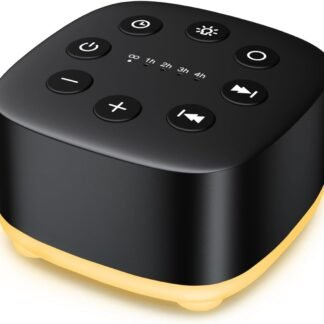 Meditation White Noise Sound Machine 30 Soothing Sounds with 32 Volume Control 12 Night Light 5 Timers Portable Sleep Machine for Travel Powered by AC or USB Sleep Therapy for...