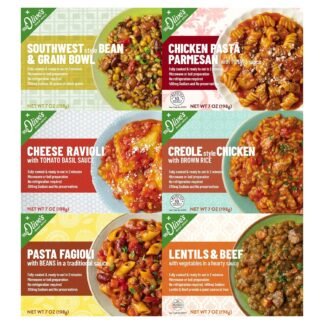 Miss Olive's Variety Pack Microwavable Ready to Eat Lower Sodium Ready Meals (Bundle of 6)-1 of each flavor