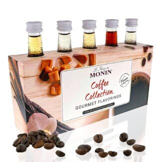Monin - Gourmet Flavorings Premium Coffee Collection, Great for Coffee, Tea, and Lattes, Non-GMO, Gluten-Free (Caramel, Amaretto, French Hazelnut, Irish Cream, Vanilla) | 50 ml...