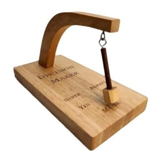 MSUIINT Decision Maker, Standard Swing the Pendulum and Find the Answer to Your Question, Wooden Creative Oscillating Magnetic Selector, Choose the Best Gift for Difficulty...