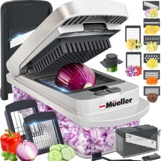 Mueller The Real Original Pro Chopper since 2013 Vegetable Chopper Mandoline Slicer, 8 Blade Food Veggie Chopper Onion Vegetable Cutter with Container, Kitchen Gadgets &...