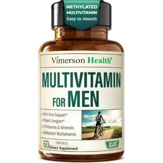 Multivitamin for Men – Methylated Mens Multivitamins & Multiminerals Capsules with Vitamin B12, A, D, C, Zinc, Magnesium & More for Complete Daily Support – High Potency...