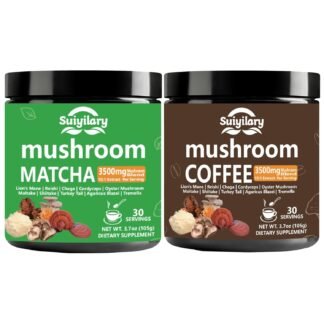 Mushroom Coffee + Mushroom Matcha Lions Mane Reishi Mushroom Polysaccharides More 3500mg101 Extract Instant Mushrooms Powder for Focus - 30 Servings - lunas-mystic-emporium.com Mushroom Coffee + Mushroom Matcha, Lion's Mane, Reishi, Mushroom Polysaccharides & More, 3500mg(10:1) Extract Instant Mushrooms Powder for Focus - 30 Servings