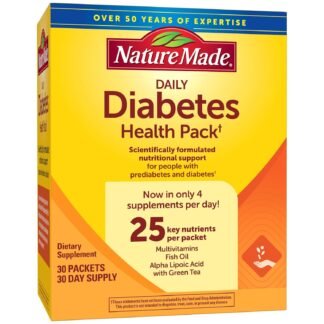 Nature Made Daily Diabetes Health Pack, Dietary Supplement for Nutritional Support, 30 Packets, 30 Day Supply